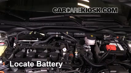 2018 Honda Civic LX 2.0L 4 Cyl. Hatchback Battery Clean Battery & Terminals